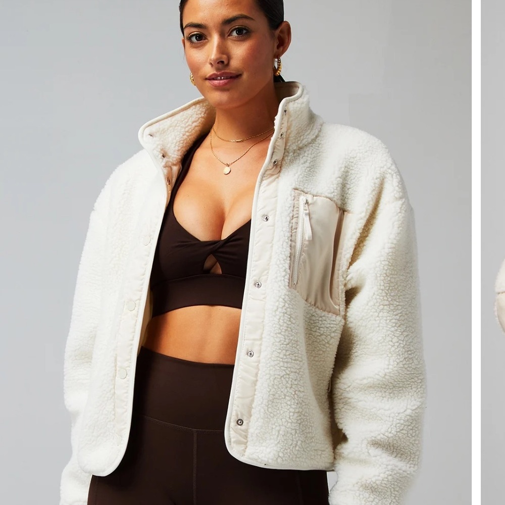 Fabletics Tahoe teddy jacket Sherpa